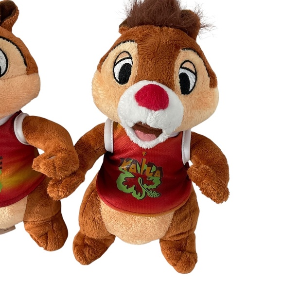 Disney Aulani Chip & Dale plush set  9” Disney  Kaua’i Resort exclusive - Picture 3 of 11